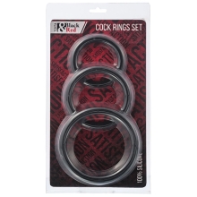 Эрекционные кольца ToyFa Black&Red Эрекционные кольца ToyFa Black&Red