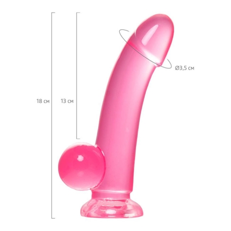 Фаллос прозрачный A-toys Fush 762006