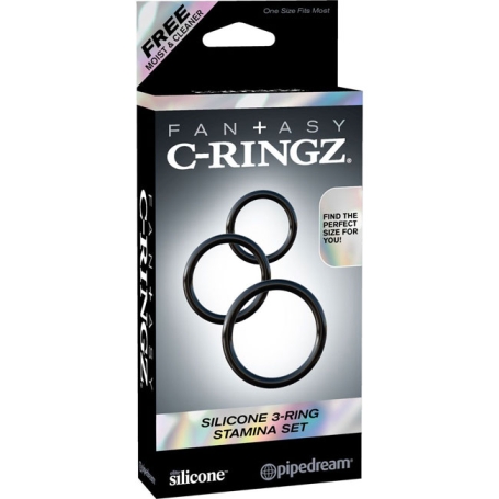 Эрекционные кольца 3-Ring Stamina Set