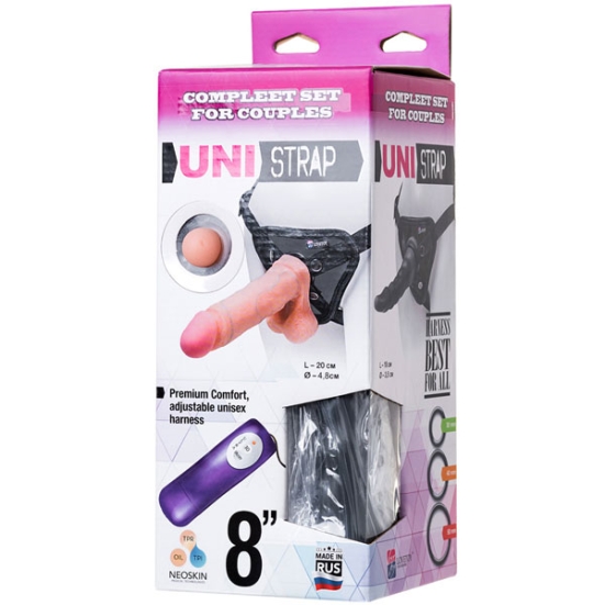 Комплект UNI strap 8&quot; (вибро) - 2 насадки