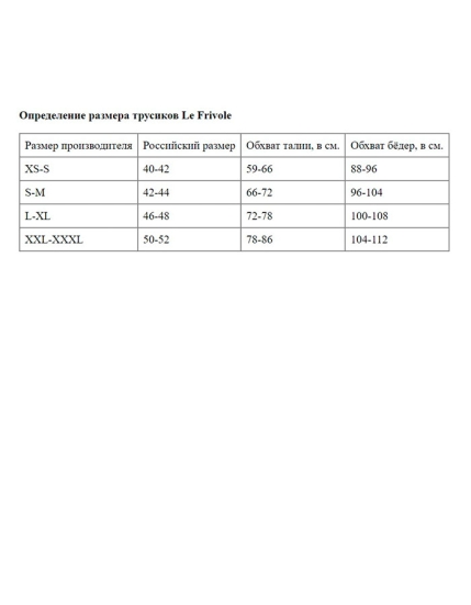Трусики Le Frivole 04298