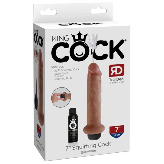 Фаллос King Cock Squirting 7&quot;