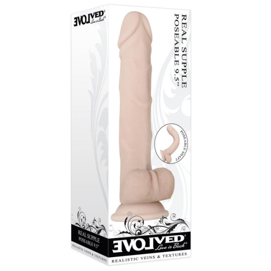 Фаллос Evolved Real Supple Poseable 9,5&quot;